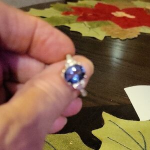 Beautiful White Topaz Gemstone Ring Size 8